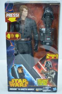 lot 161 image: Star Wars Anakin to Darth Vader Figure - 2 Figures in 1