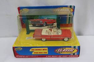 lot 163 image: Road Champs 1959 Chevrolet Impala Convertible 143 Die-Cast