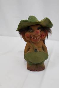 lot 178 image: Green Hat Troll Figurine - Small Display Figure