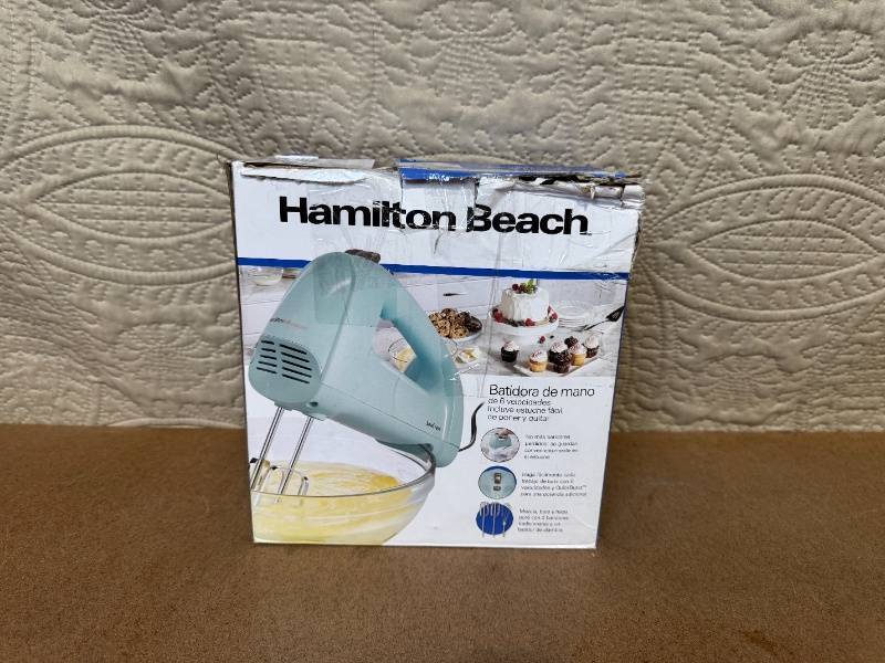 lot 114 image: Hamilton Beach 6-Speed Hand Mixer in Box