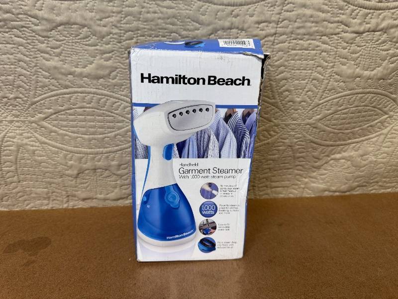 lot 24 image: Hamilton Beach Handheld Garment Steamer 1000 Watt