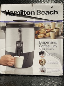 lot 22 image: Hamilton Beach 40-Cup Dispensing Coffee Urn