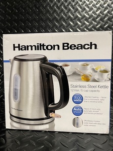 lot 23 image: Hamilton Beach Stainless Steel Kettle 1.2L 1500W