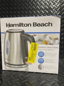 lot 25 image: Hamilton Beach Stainless Steel Kettle 1.2L 1500W