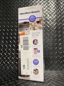 lot 28 image: Hamilton Beach Personal Blender - 14-oz Jar - Model 51190F