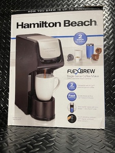 lot 40 image: Hamilton Beach FlexBrew 2-Way Coffee Maker - Single Serve & Ground Coffee