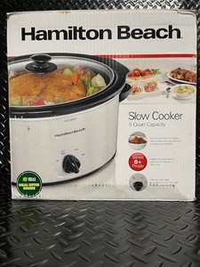 lot 44 image: Hamilton Beach Slow Cooker 5-Quart Capacity