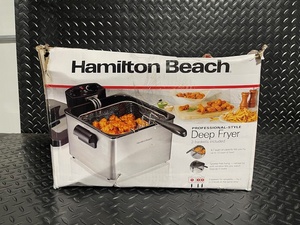 lot 59 image: Hamilton Beach 35034G Professional-Style Deep Fryer - 3 Baskets Included