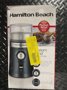 lot 86 image: Hamilton Beach Custom Grind Coffee Grinder 80393FG