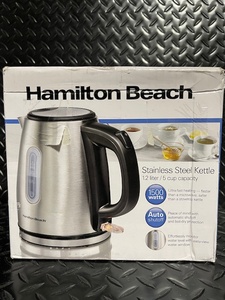 lot 87 image: Hamilton Beach Stainless Steel Kettle 1.2L 1500W
