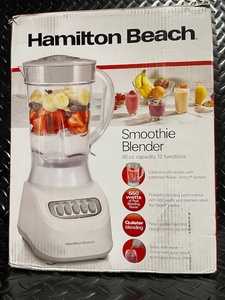 lot 89 image: Hamilton Beach Smoothie Blender 48 oz - 12 Functions