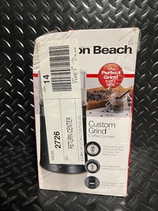 lot 107 image: Hamilton Beach Custom Grind Coffee Grinder 14-Cup Box