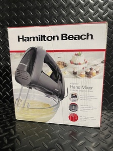 lot 111 image: Hamilton Beach 62690FG Hand Mixer - 6-Speed with Snap-on Case