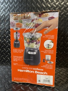 lot 113 image: Hamilton Beach Stack & Press Chopper - 350-watt