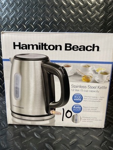 lot 116 image: Hamilton Beach Stainless Steel Kettle 1.2L 1500W