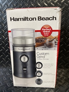 lot 124 image: Hamilton Beach Custom Grind Coffee Grinder - 80393FG