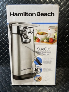 lot 127 image: Hamilton Beach SureCut Stainless Steel Can Opener