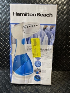 lot 128 image: Hamilton Beach Handheld Garment Steamer - Model 11556F - 1000-watt