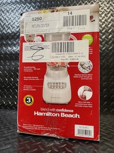 lot 132 image: Hamilton Beach Blender 50181FG - 1.4L Jar, 12 Functions