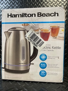 lot 136 image: Hamilton Beach Electric Kettle 1.7 L Model 41037G