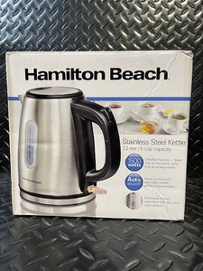 lot 138 image: Hamilton Beach Stainless Steel Electric Kettle 1.2 L - 1500W