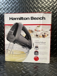 lot 143 image: Hamilton Beach Hand Mixer - 6-Speed With Snap-On Case
