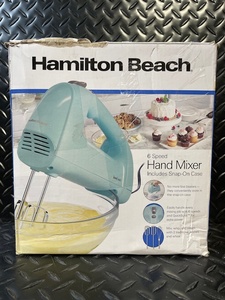 lot 145 image: Hamilton Beach 6-Speed Hand Mixer - Includes Snap-On Case
