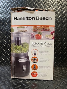 lot 148 image: Hamilton Beach Stack & Press 2-Speed Food Chopper - 350W