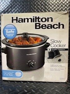 lot 175 image: Hamilton Beach Slow Cooker 3-Quart Capacity