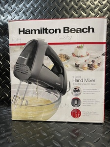 lot 177 image: Hamilton Beach 6-Speed Hand Mixer 62690FG - Snap-On Case Included