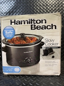 lot 181 image: Hamilton Beach Slow Cooker 3 Qt