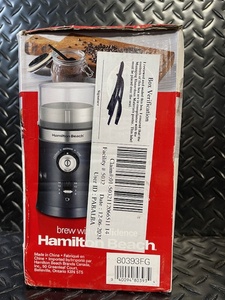 lot 197 image: Hamilton Beach Custom Grind Coffee Grinder