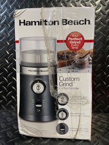 lot 204 image: Hamilton Beach Custom Grind Coffee Grinder - 14 Cups - Black