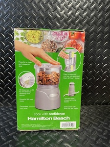 lot 209 image: Hamilton Beach Stack & Press Food Chopper 3-Cup
