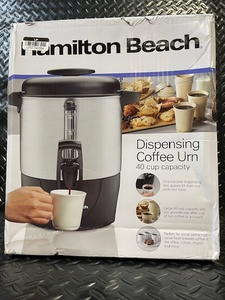 lot 210 image: Hamilton Beach 40-Cup Dispensing Coffee Urn