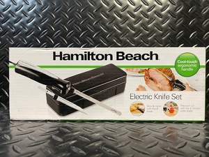 lot 220 image: Hamilton Beach Electric Knife Set - 8-inch Carving & 5-inch Utility Blades