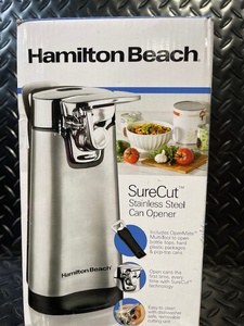 lot 231 image: Hamilton Beach SureCut Stainless Steel Can Opener