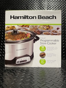 lot 234 image: Hamilton Beach 4-Quart Programmable Slow Cooker
