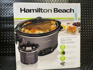 lot 247 image: Hamilton Beach Stay or Go Slow Cooker 7-Quart Programmable