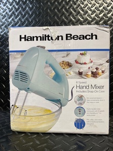 lot 249 image: Hamilton Beach Hand Mixer 6-Speed - Includes Snap-On Case