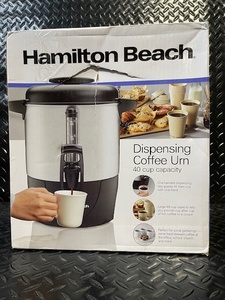 lot 250 image: Hamilton Beach Dispensing Coffee Urn 40-Cup Capacity