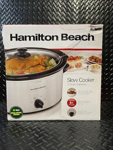 lot 253 image: Hamilton Beach Slow Cooker 5-Quart - Model 33156RG