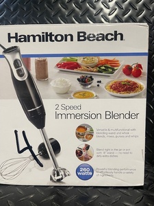 lot 269 image: Hamilton Beach 59742F 2-Speed Immersion Blender - 260W