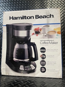 lot 274 image: Hamilton Beach Programmable Coffee Maker 12-Cup Capacity