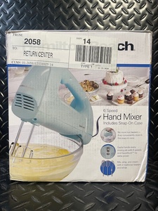 lot 275 image: Hamilton Beach Hand Mixer 6-Speed - Snap-On Case