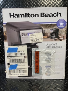 lot 321 image: Hamilton Beach Compact Coffee Maker 12-Cup 46200