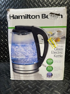 lot 324 image: Hamilton Beach 1.7L Glass Electric Kettle - 1500W