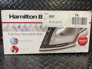 lot 327 image: Hamilton Beach 14289F Full-Size Nonstick Iron