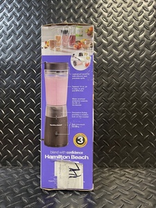 lot 328 image: Hamilton Beach Personal Blender - 414 ml BPA-Free Jar, Travel Lid