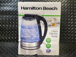 lot 338 image: Hamilton Beach 1.7 L Glass Electric Kettle